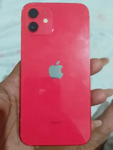 ? iPhone 12 Vermelho 64GB | Tela Trocada com Mancha | Bateria 100%