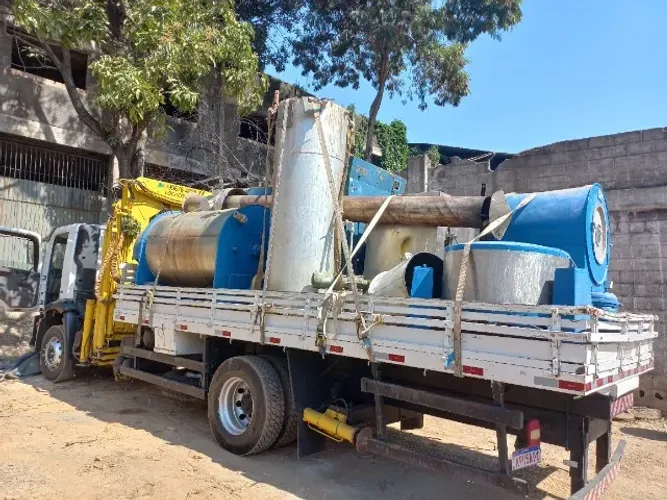 Lavanderia Industrial Completa 8 Máquinas - Caldeira 300kg e Lavadora 100kg Inox