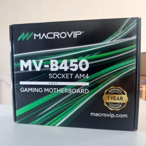 Placa B450 AM4 DDR4 64GB NVMe M.2 Mãe Macrovip
