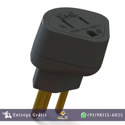 Adaptador P/ Tomada Parede Sms Padrao Novo - 64120 *ENTREGA GRÁTIS*