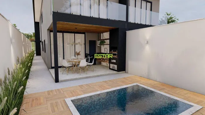 Sobrado Novo com 3 Suítes, Piscina e Área Gourmet no Jardim dos Pinheiros Atibaia/SP