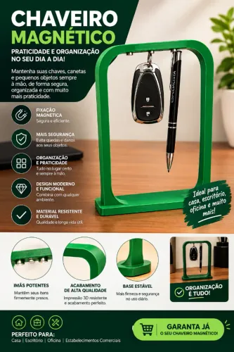 chaveiro magnético /suporte para chaveito