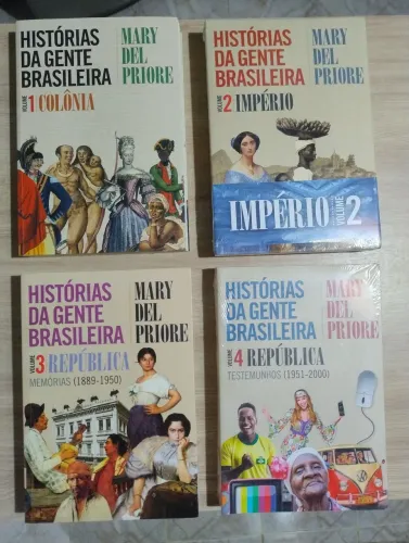 Histórias da Gente Brasileira. 4 Volumes. Mary Del Priore.  Atenção na descrição!!
