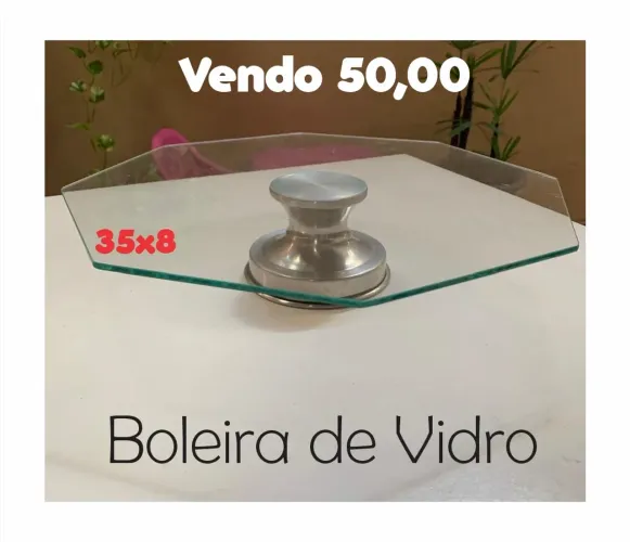 Boleira de vidro 35 cm