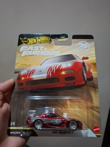 Hot Wheels Premium - Fast & Furious 25 Anos | 1995 Mazda RX-7 (Escala 1:64)