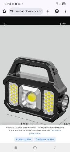 Lanterna de refletor Led!