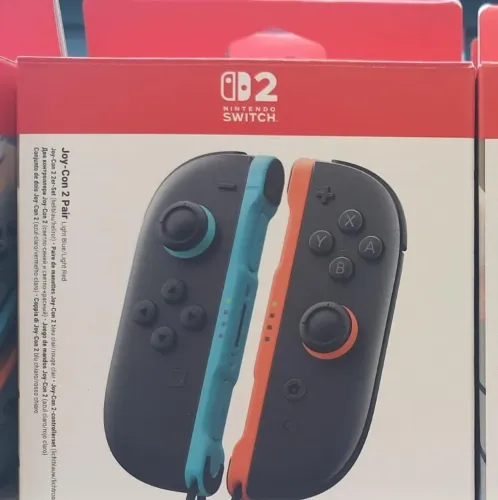 Controles Joy-con 2 Azul Claro E Vermelho Claro Azul-claro