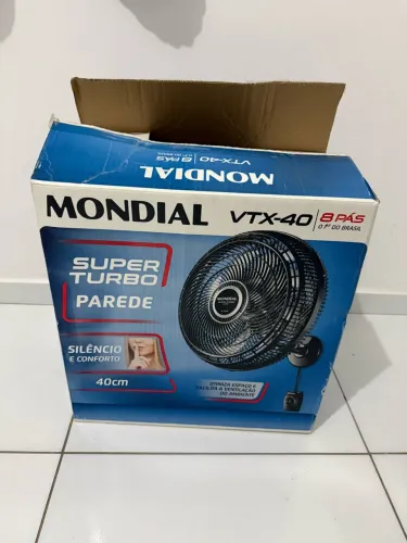 Ventilador de Parede Mondial Super Turbo 40cm 8 Pás VTX-40 - Novo na Caixa!