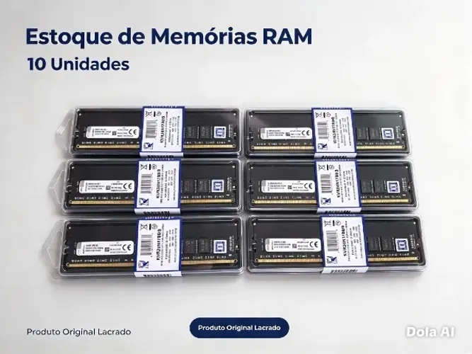 10 MEMORIAS KINGSTON PARA DESKTOP (PC) 8GB DDR4-2400MHz NOVA