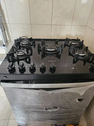 Fogão Atlas Agile Up 5 Bocas com Mesa de Vidro