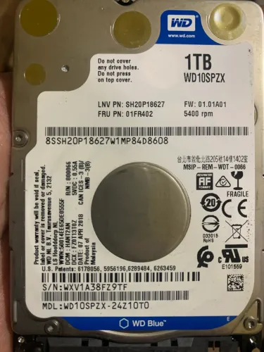 HD 1TB Western Digital 2.5