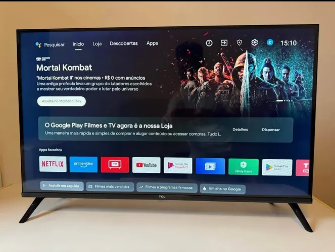 Smart tv 32 Full HD Android modelo novo aceito cartão faço entrega