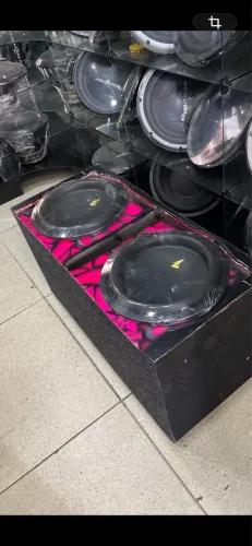 02 grave zetta 600 RMS + caixa.