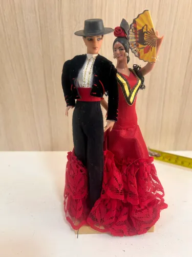 Estátua DA ESPANHA Casal bailarinos espanhol
