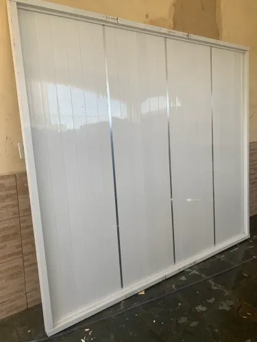 PORTÃO DE GARAGEM DE ALUMÍNIO BRANCO ZERADOO