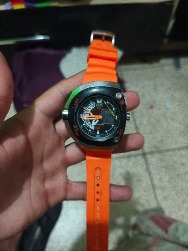 Relógio Masculino Meïa Lua Pulseira Borracha