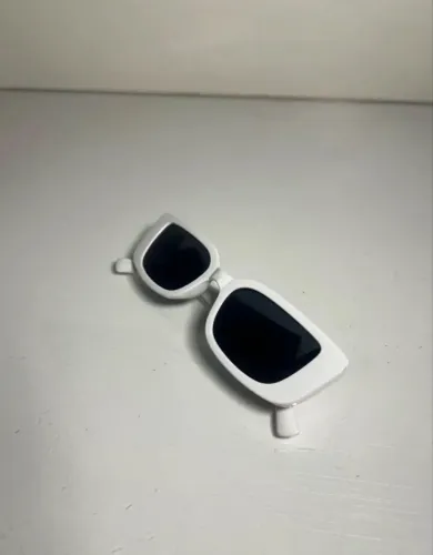 óculos retangular branco viss