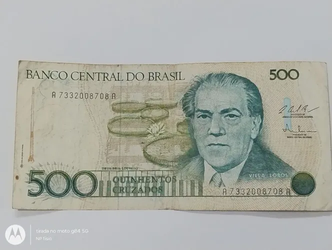 Cédula 500 Cruzados 1980