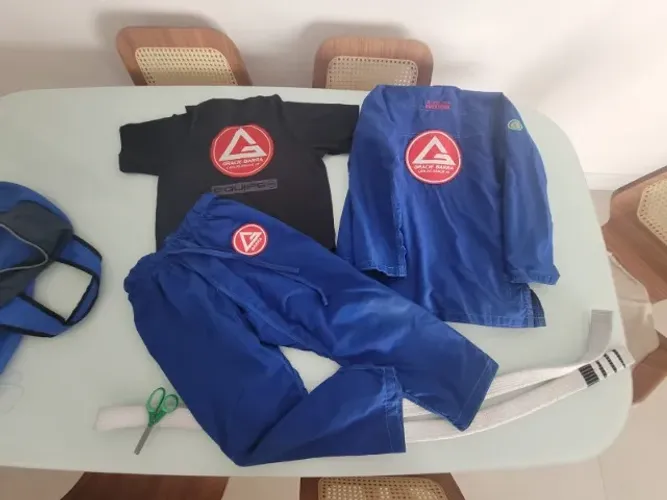 Kimono Jiu Jitsu Kimono Trançado Calça Ripstop - Grosso