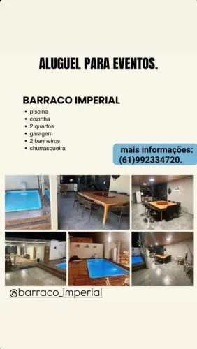 Espaço para festa e confraternização