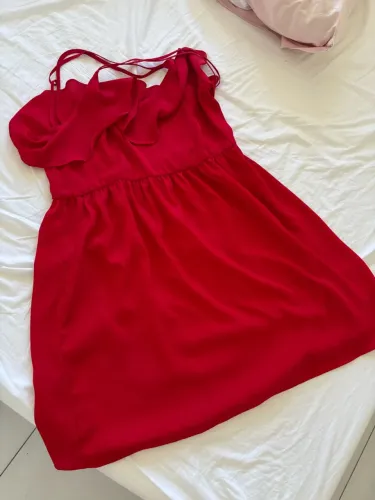Vestido vermelho casual