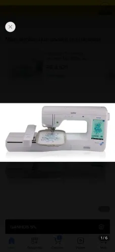 Bordadeira Brother BP 2150 L semi nova
