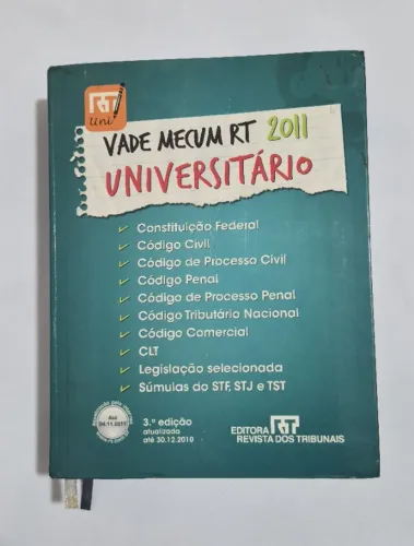 Vade Mecum RT Universitário 2011 Conservado