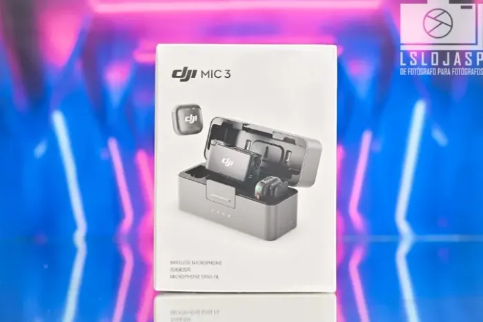 (NOVO) DJI Mic 3 Combo (2 TX + 1 RX) Microfone sem fio Profissional