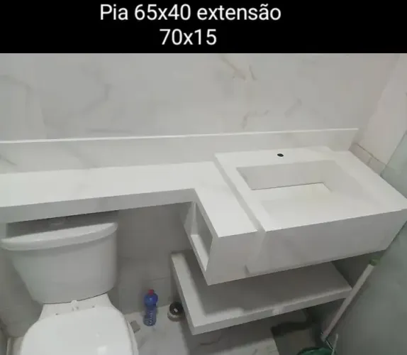 Pia em porcelanato