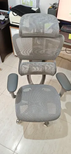 Cadeira Ergonômica Comfy Meridian, Cinza, 5D