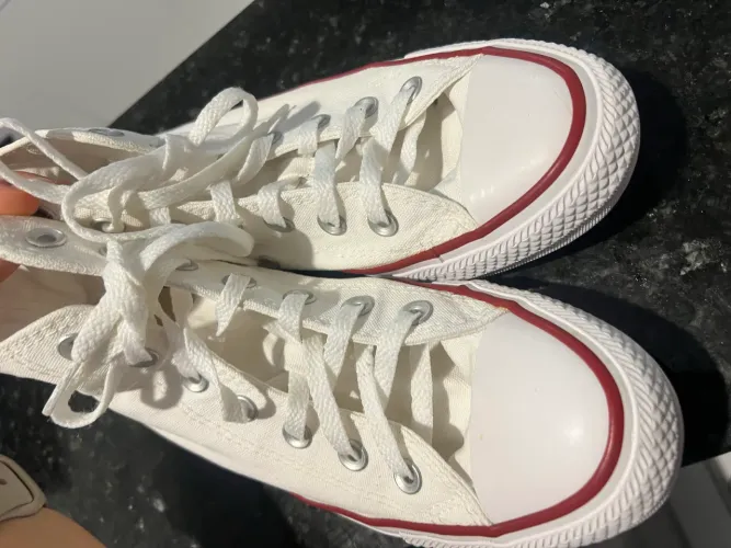 All star branco - cano médio 35