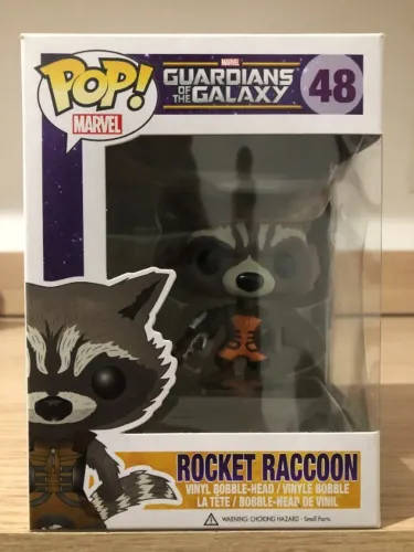 Funko Pop Rocket Raccoon Marvel Guardians Of The Galaxy Guardiões da Galáxia 48