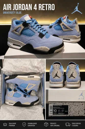 AIR JORDAN 4 UNIVERSITY BLUE - SEMINOVO