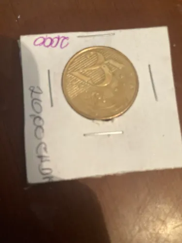 Moeda de 25 centavos de 2000