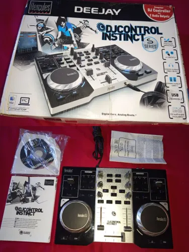 Controladora Hércules Dj instinct completa nova