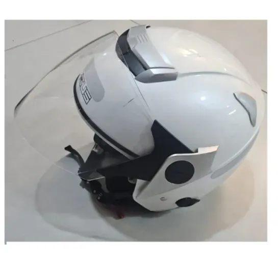 Capacete Zeus branco com viseira solar
