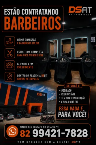 Procuramos Barbeiros | Bairro Petrópolis - Maceió/AL