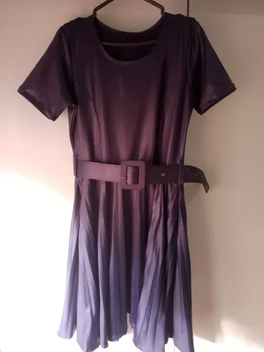 Vestido couro fake