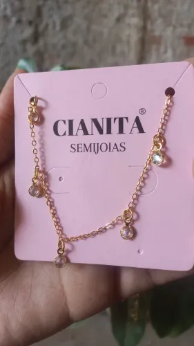 Colar banhado a ouro 18k