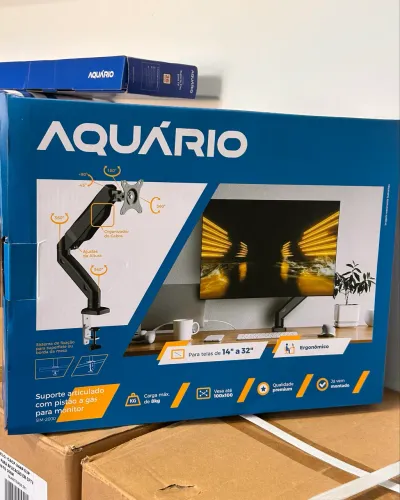 Suporte Pistão a Gás Articulado para Monitor 14 a 32 ( Promoção )