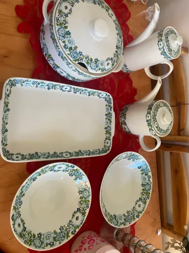 Jogo de porcelana 6 peças da marca steatita Brazil 