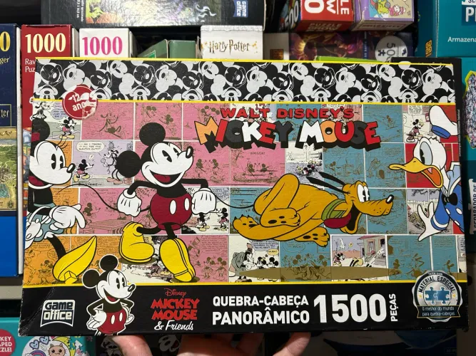Quebra cabeça Disney Mickey Game Office 1500 peças