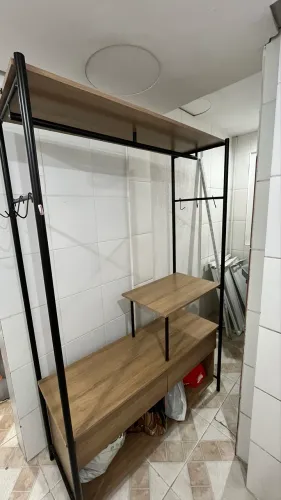 Arara aberta estilo industrial