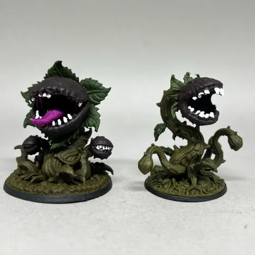 Kit 2 Miniaturas Plantas Carnívoras RPG de Mesa Impressão 3D