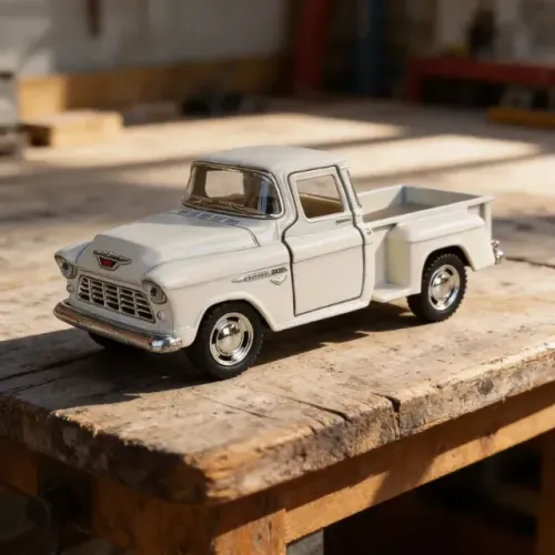 Carrinho Colecionável no Formato Pick-up Chevy Stepside Used 1955