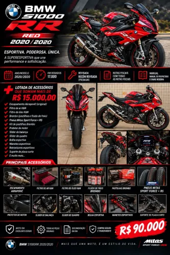 S1000RR 2020 Vermelha Raridade