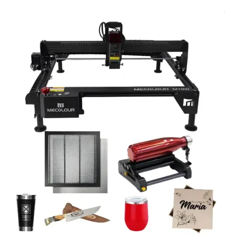 Gravadora Corte a Laser Mecolour M10 Metal Mdf Cuia 10w