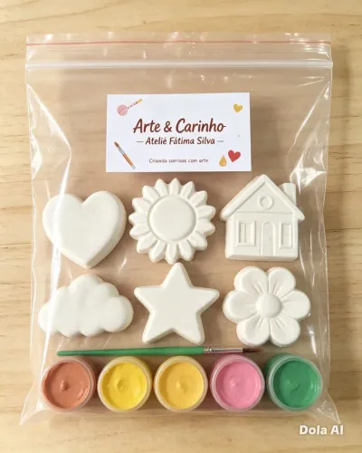 Kit pintura especial ara crianças 