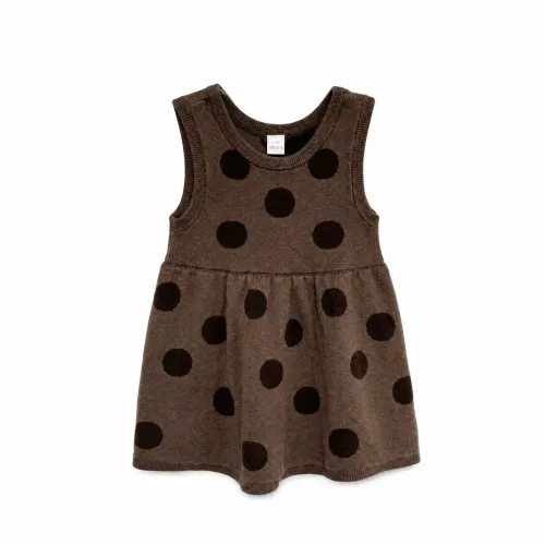 vestido infantil carter's estampado bolinhas bebê 12 meses
