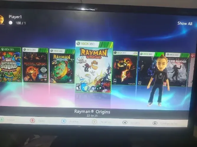 Xbox 360 super slim destravado LTU2 + RGH 3.0 + 1 controle + HD  320GB